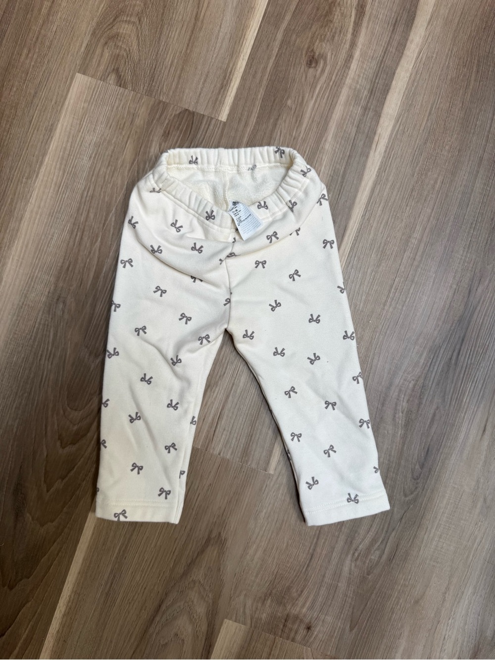 Uniqlo Baby - Cream Bow Print Leggings